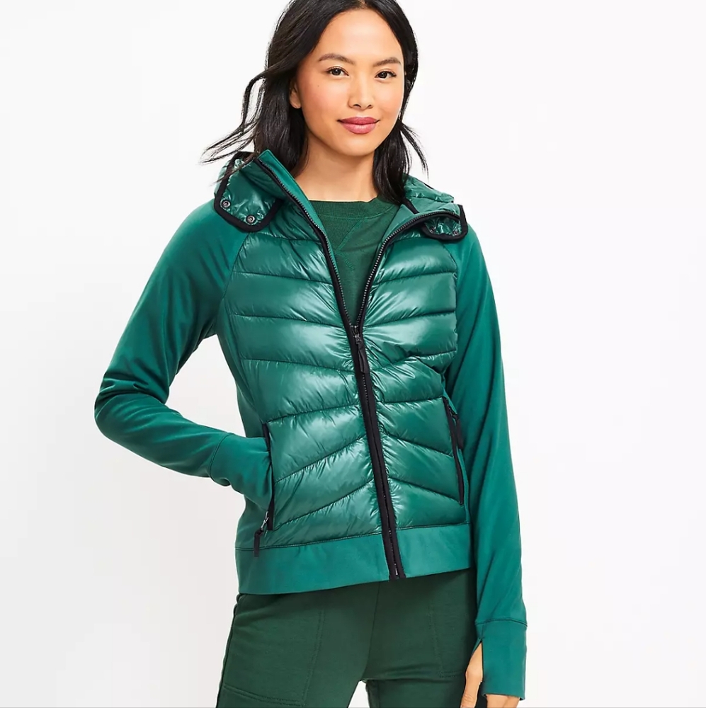 Lou & Grey Hooded Puffer Coat Size XXL